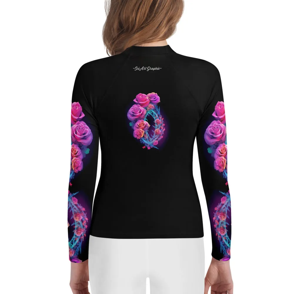 Youth Rash Guard DNA & Roses