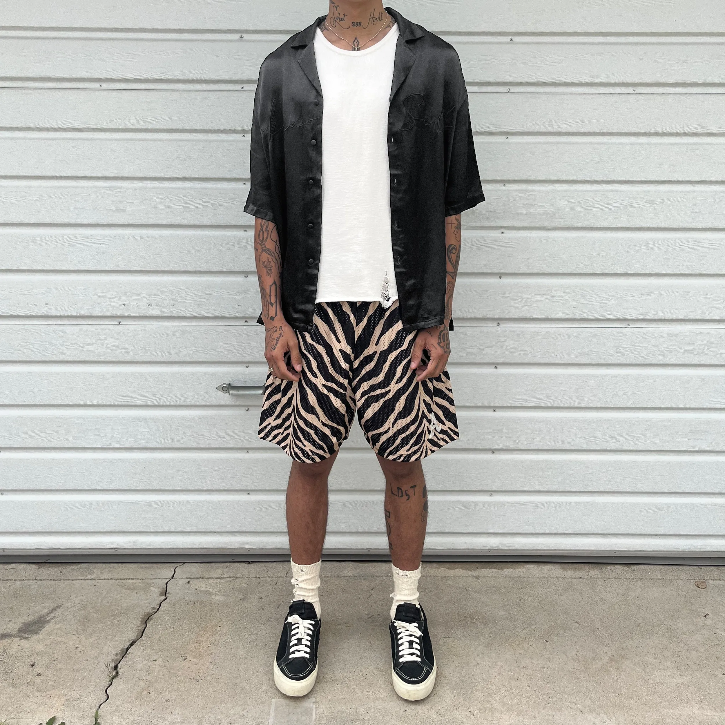 ZEBRA MESH  SHORTS