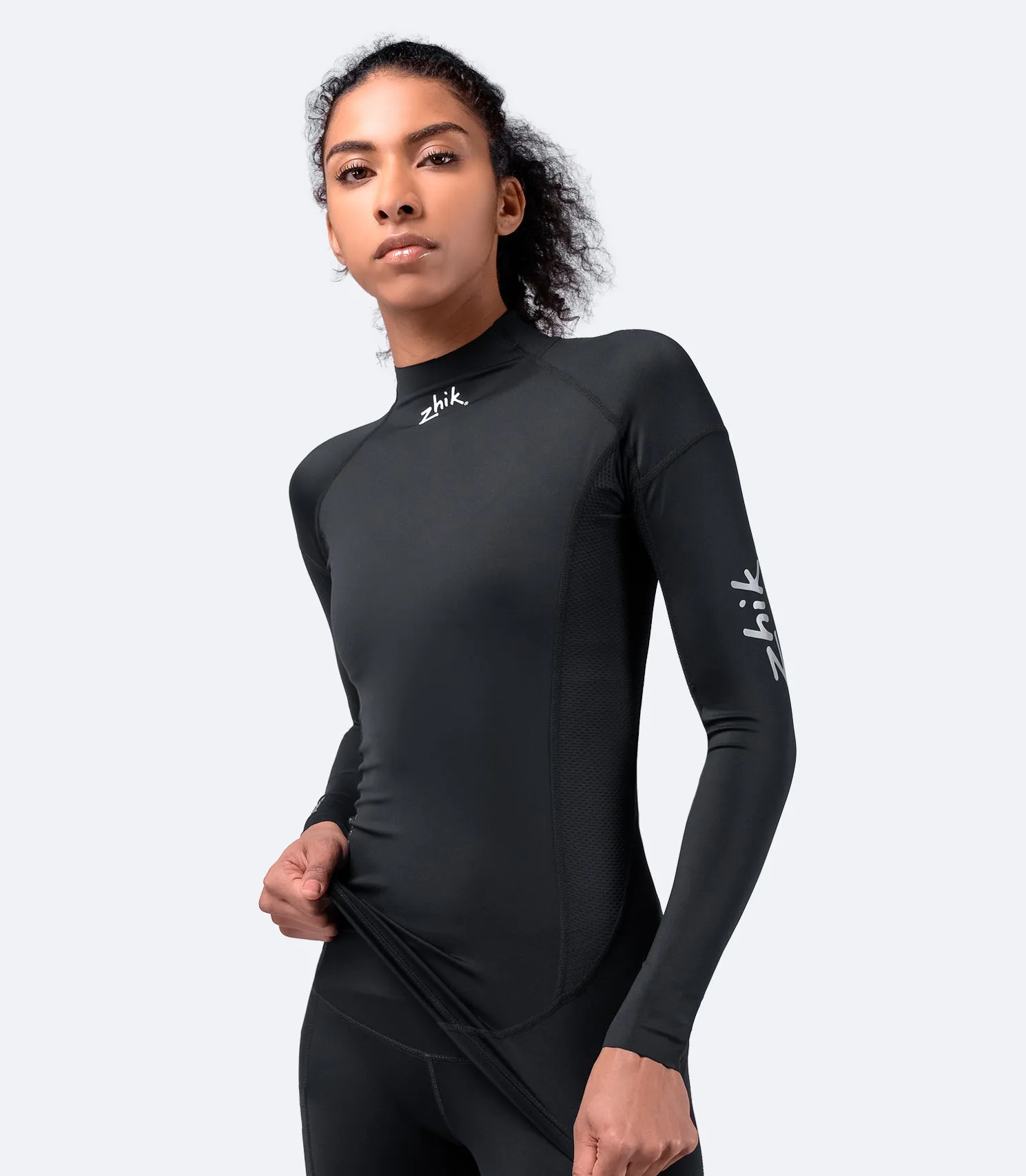 Zhik Womens Eco Spandex UPF50  Long Sleeve Rash Guard