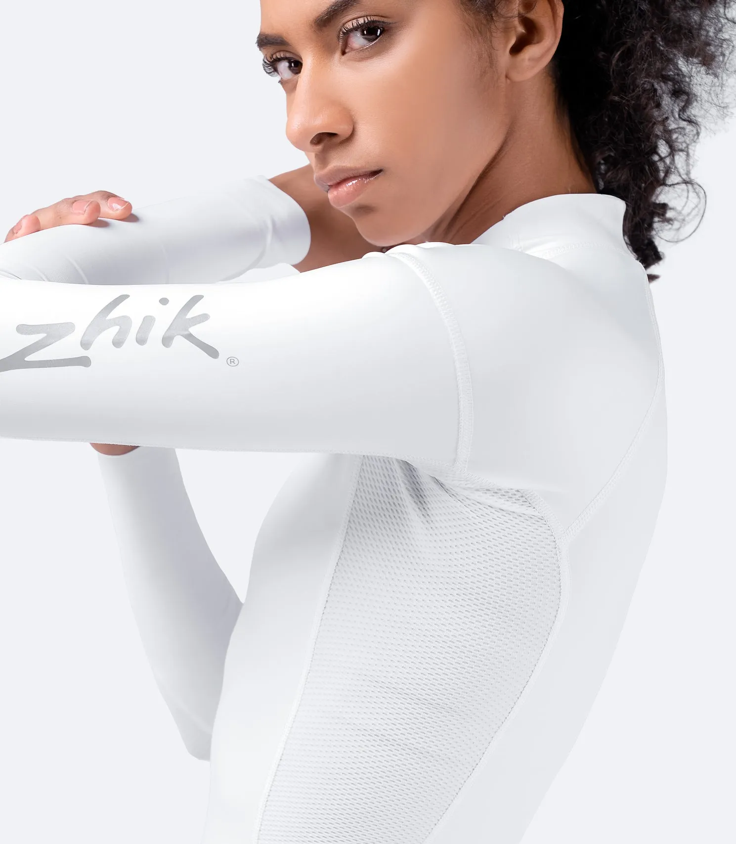 Zhik Womens Eco Spandex UPF50  Long Sleeve Rash Guard